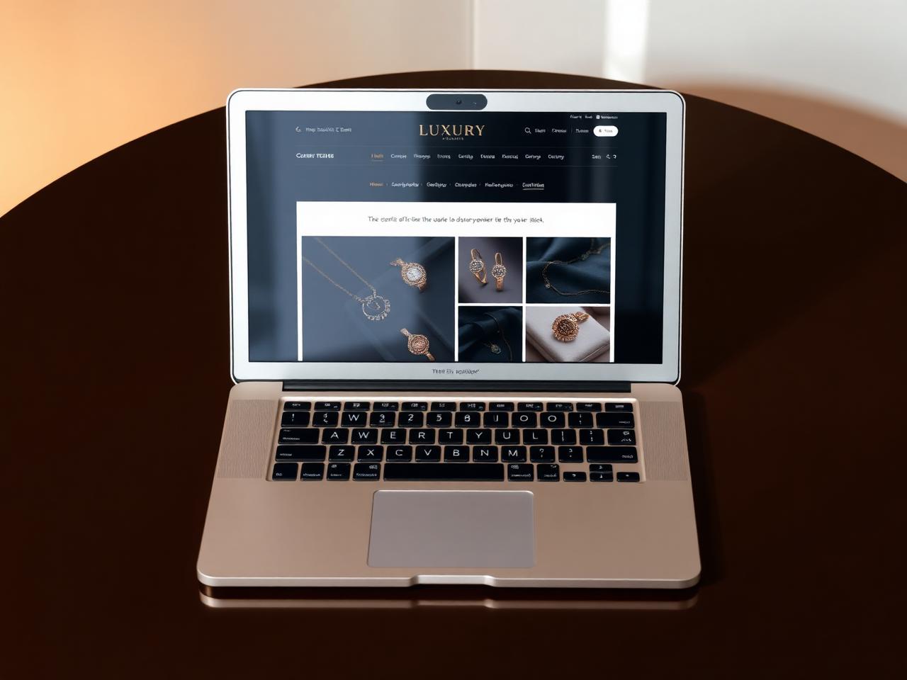 Luxury jewelry brand website design